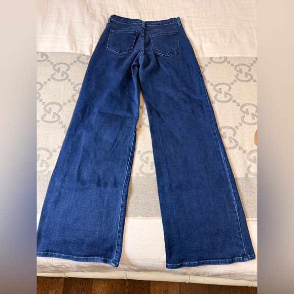 Just Black Dark Blue Flare Stretch Jeans - Picture 9 of 11